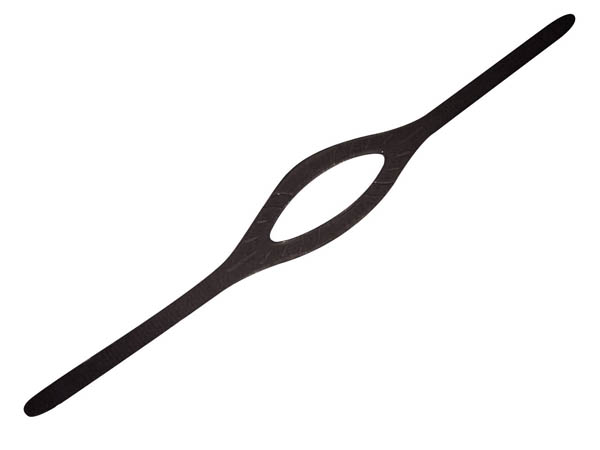 Silicone Mask Straps - Black and Clear